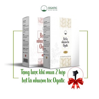 [HCM] Combo 2H Bột Lá Nhuộm Tóc Ogatic_Bột Nhuộm Từ Cây Lá Móng Lá Chàm