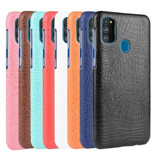 Ốp điện thoại da cá sấu thời trang cho Samsung Galaxy M21 sm-m215f