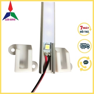 Thanh Nhôm Định Hình Dùng Cho Đèn Led Loài Dày (Bộ 5 Thanh 1m)