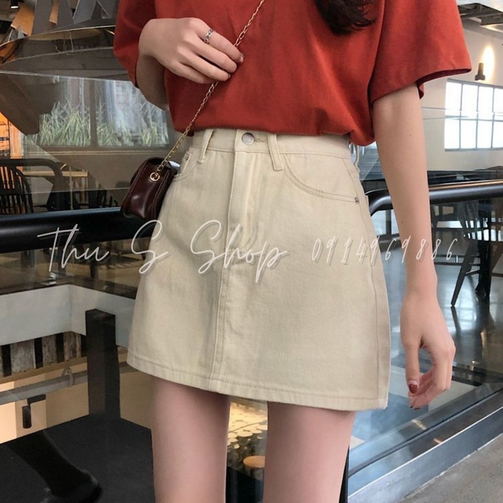 Chân Váy Chữ A Kaki BIG SIZE có lót trong dày dặn mềm đẹp Váy bassic công sở, đi làm đi chơi THUS509