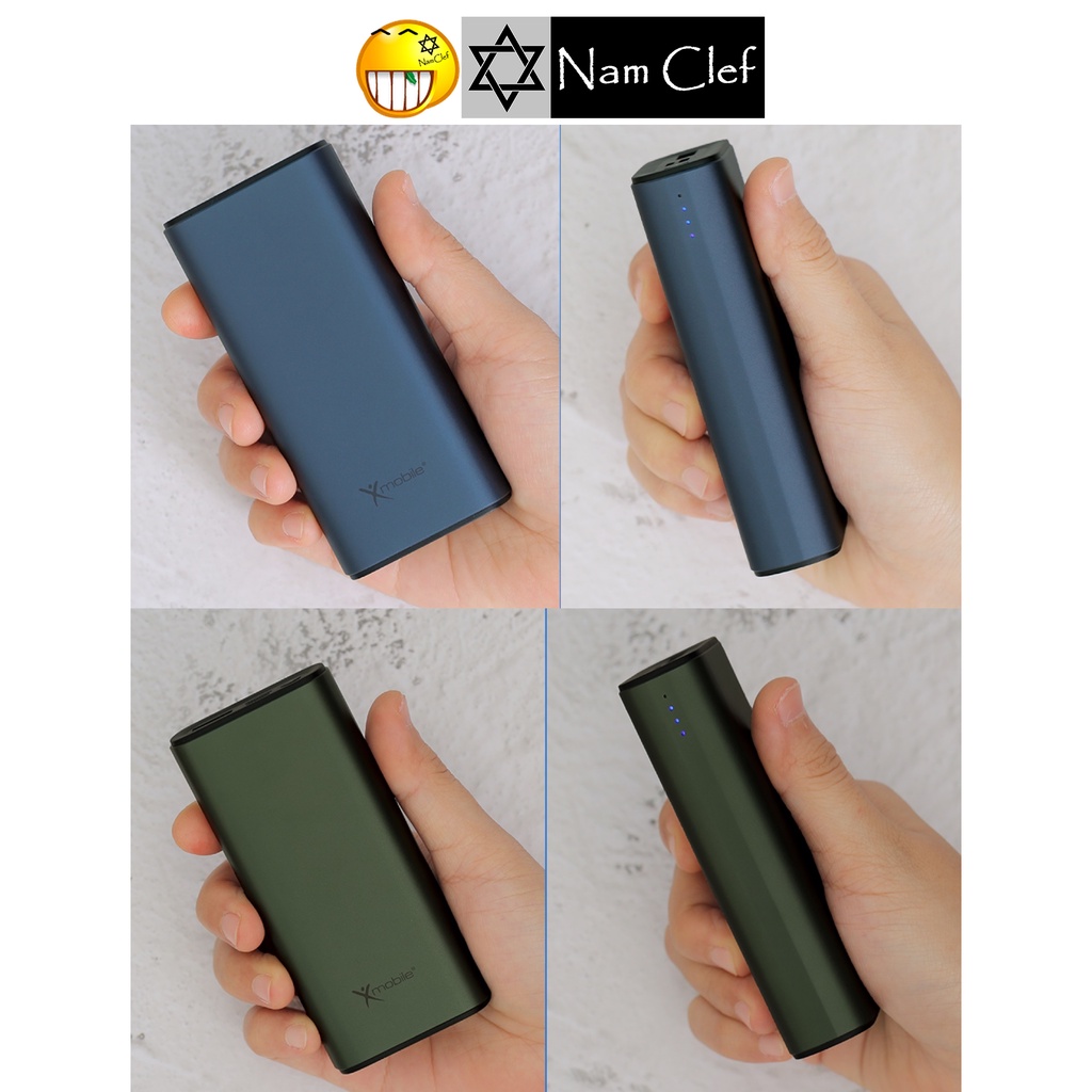 Pin sạc dự phòng Polymer 10.000 mAh Type C PD QC3.0 Xmobile PowerSlim PJ