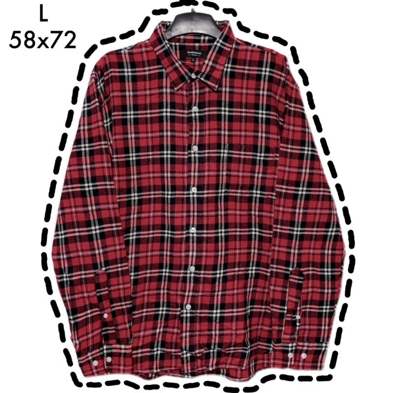 Áo sơ mi flannel sọc caro 2hand chuẩn Mỹ