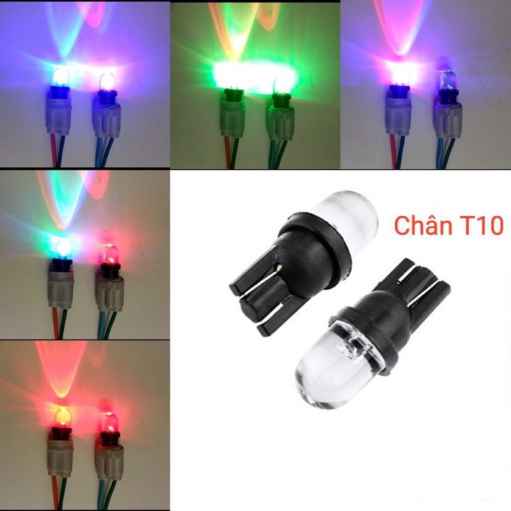 Đèn led xi nhan demi 7 màu - đèn mo, N , số đổi màu tự động: có đủ màu: trắng, đỏ, xanh, nhấp nháy 7 màu0