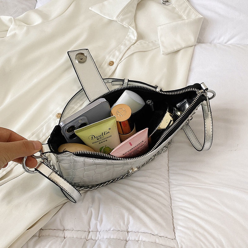 Túi Xách Đeo Vai Phối Dây Xích Thời Trang Cao Cấp