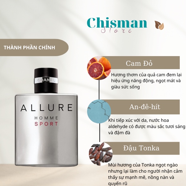 Nước Hoa Nam Allure Homme Sport 100ml đẳng cấp phái mạnh siêu cuốn hút,độ lưu hương lâu- Chisman