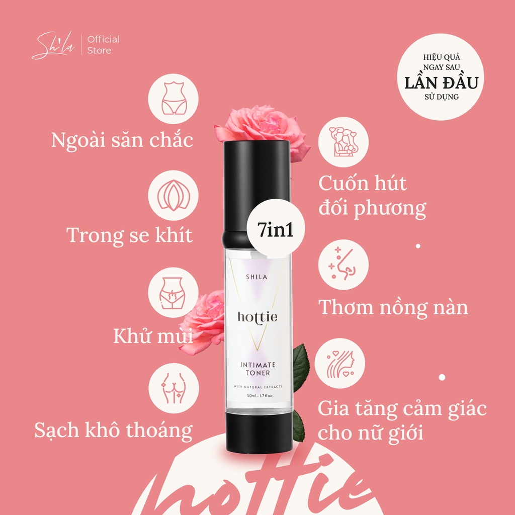 [Mã BMBAU50 giảm 7% đơn 99K] Xịt se khít vùng kín Shila hương quyến rũ 50ml (Shila Intimate Toner Hottie)