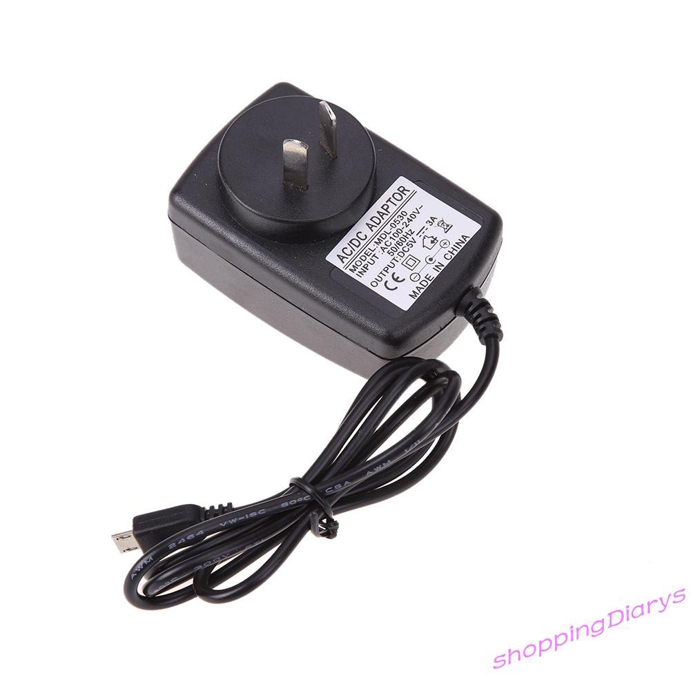 ✤Sh✤ AU AC to DC 5V 3A Micro USB Power Supply Adapter for Windows Android Table