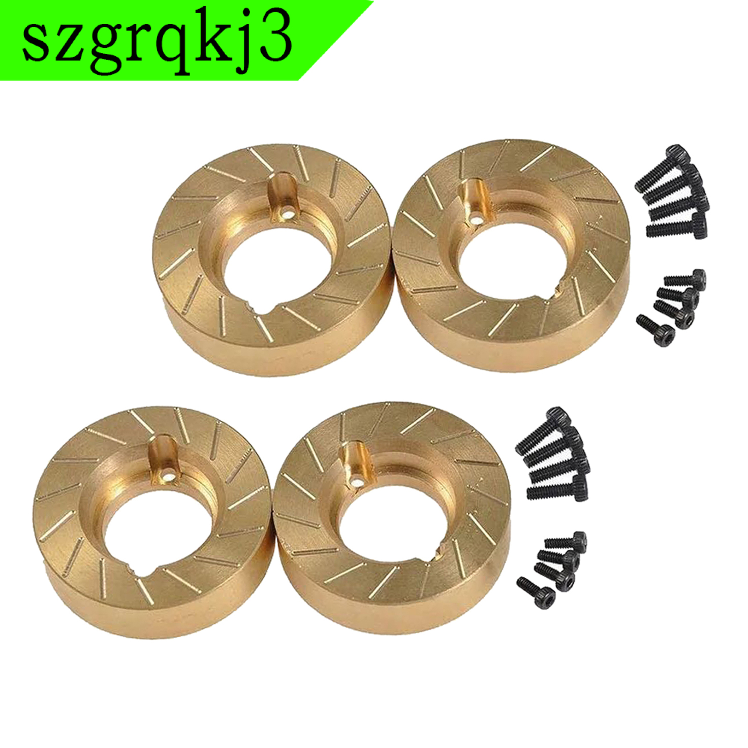 WenZhen Music 4Pcs RC 1/10 Car Parts Brass Steering Knuckle Hub Mount  /10 RC Crawler