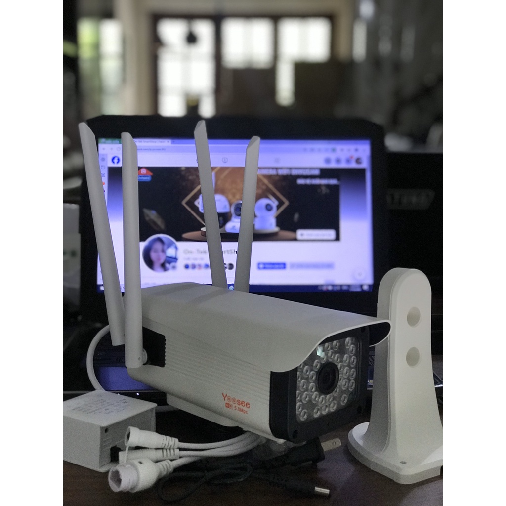 Camera ngoài trời. YOOSEE THÂN 36 LED có màu ban đêm Chống nước, chống mua nắng