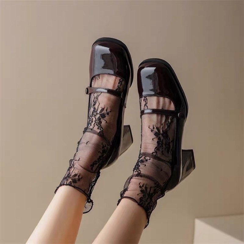 ( Có Sẵn) Giày nữ MaryJane tiểu thư cao gót quai ngang vintage GB236