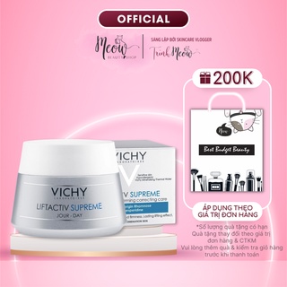 Kem dưỡng giúp ngăn ngừa các dấu hiệu lão hóa và làm săn chắc da (ban ngày) Vichy Liftactiv Supreme Day Cream 15ml
