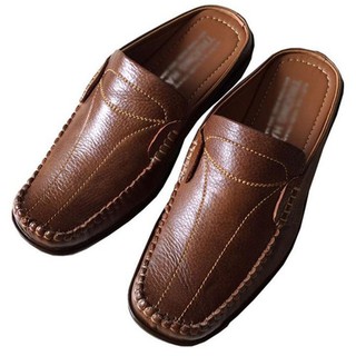 Dép nam, dép bít mũi size lớn, hàng da bò chất lượng