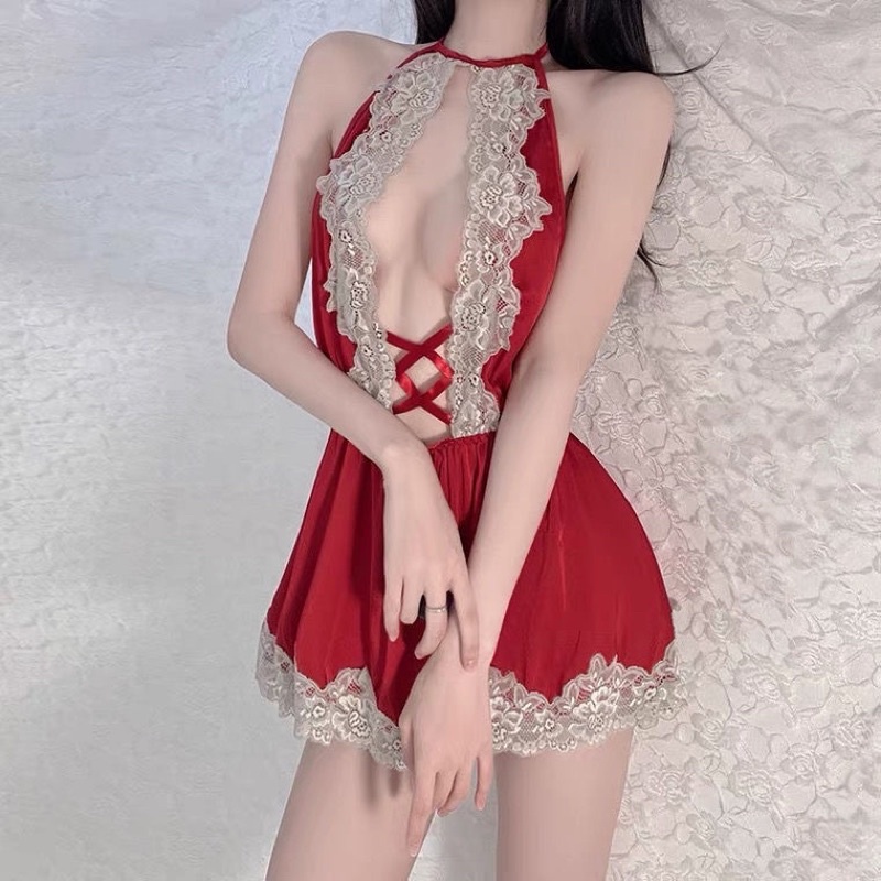 Váy Ngủ Ren Lụa Sexy Gợi Cảm MS370 [CWEAR.SEXY_ĐỒ NGỦ &amp; NỘI Y CAO CẤP]