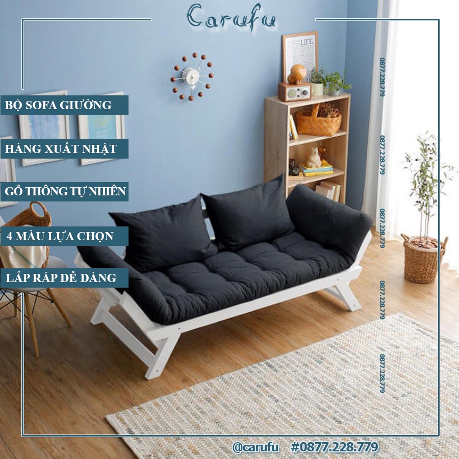 Sofa Mini phòng ngủ, phòng khách giá rẻ | 200x68x70cm| Sofa xuất Nhật NCOOL JP