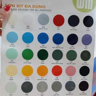 Sơn xịt Win nhiều màu