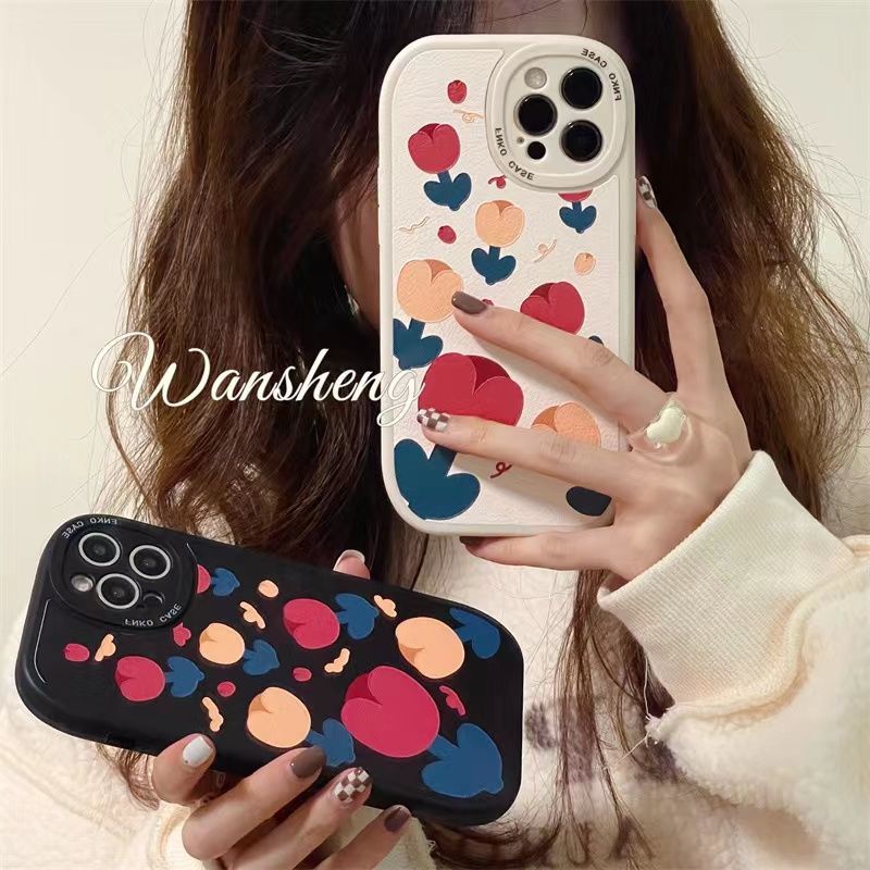 Ốp lưng điện thoại di động mới phù hợp cho iPhone13 13Pro 13ProMax 12 12Pro 12ProMax 11 Xs Xr XsMax 7 8Plus vỏ mềm vỏ điện thoại cặp đôi cô gái