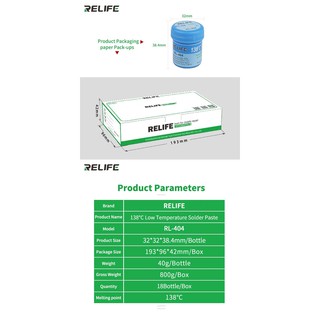 Chì nhiệt độ thấp RL-404 138°C