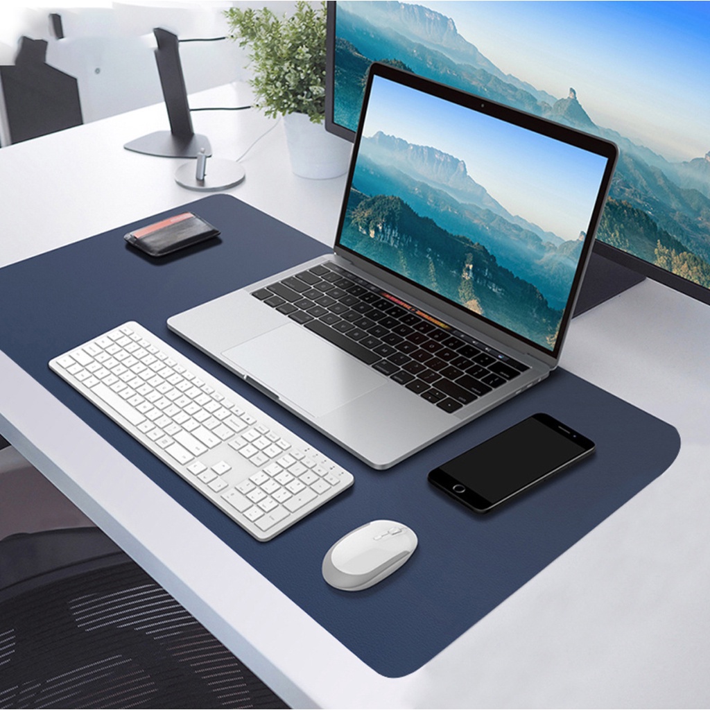 Bàn di chuột, miếng lót chuột khổ lớn kiêm deskpad thảm trải bàn làm việc chống nước hai mặt