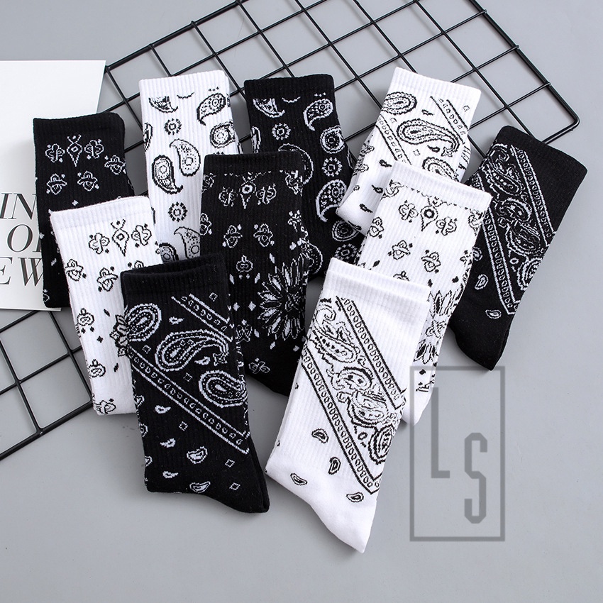 Tất Cổ Cao Bandana - Vớ Cao Cổ Họa Tiết Bandana