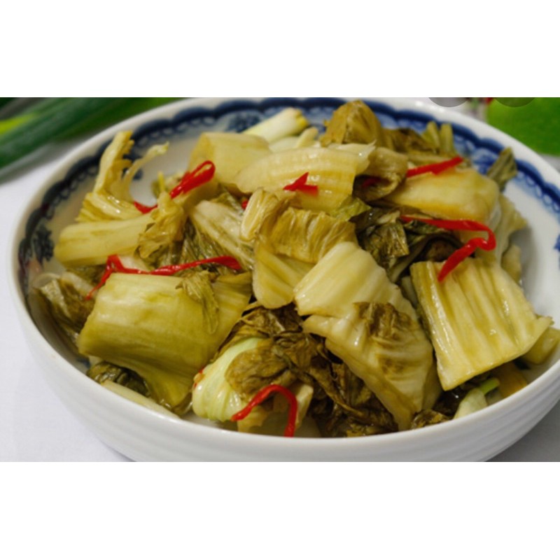 Dưa cải chua muối đóng hộp 1kg