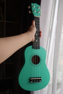 [Size 21inch] Đàn ukulele soprano màu chất liệu gỗ 100%