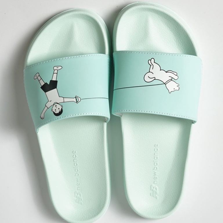 Dép quai ngang nữ NEWBALANCE X NORITAKE 1, hình dễ thương, đế nhẹ bền, êm chân, phong cách giản đơn