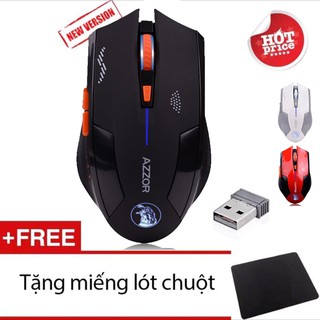 Chuột không dây AZZOR EAGLE tự sạc pin Cao cấp ĐỦ MÀU