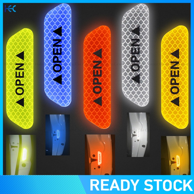 Miếng dán phản quang hình chữ OPEN cho xe hơi độc đáo