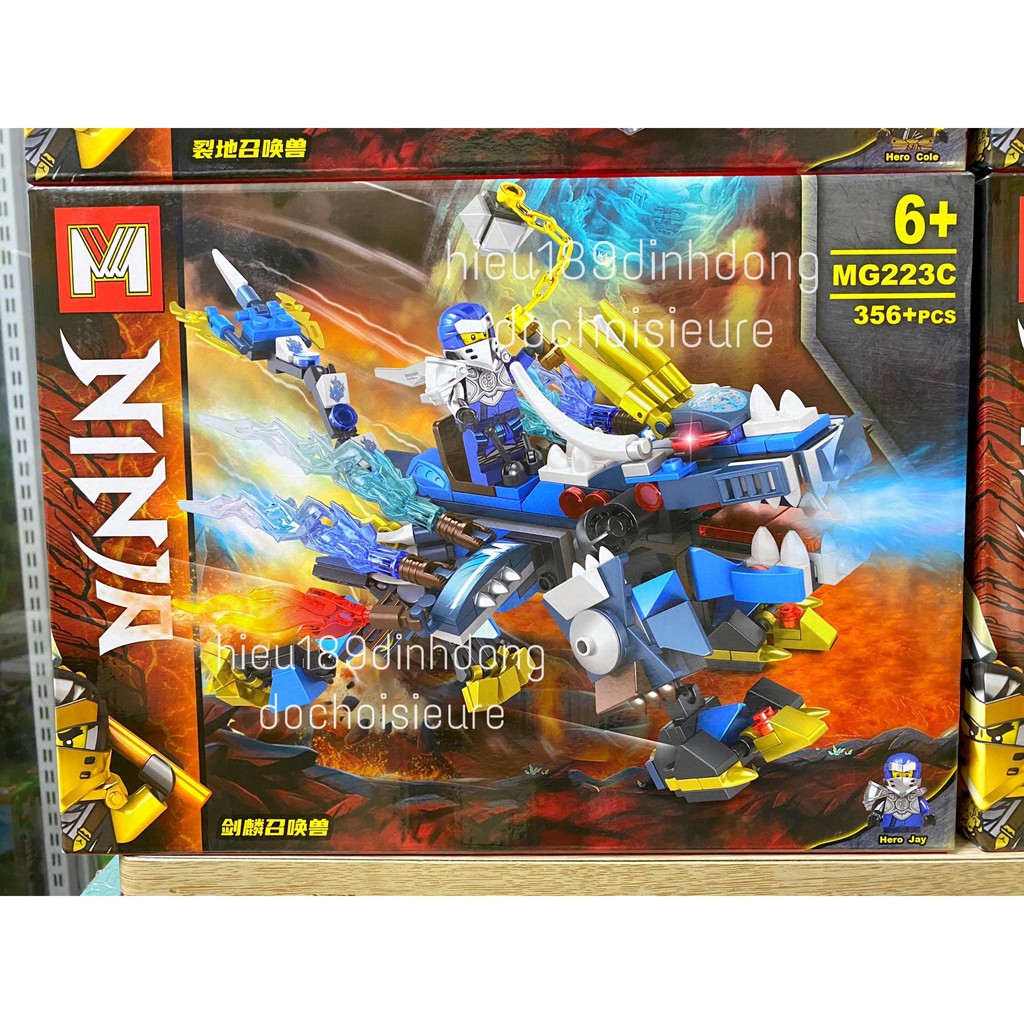 Lắp ráp xếp hình ninjago linh thú rồng mg 223