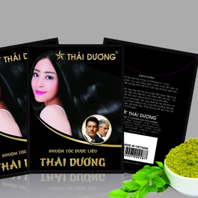 Dầu gội nhuộm đen tóc Thái Dương
