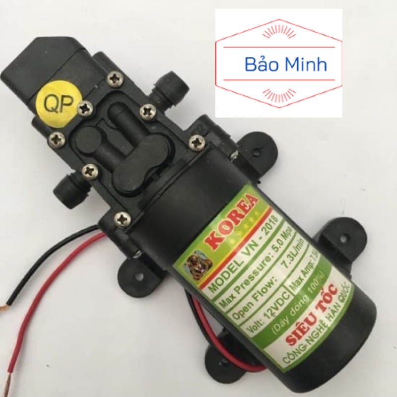 Máy bơm tăng áp mini 12v tự ngắt Việt Thái Modol 2018