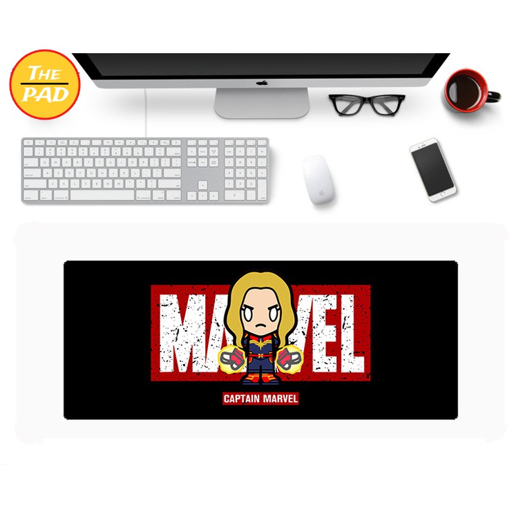 Lót Chuột Marvel Cỡ Lớn 30x80 cm, In Hình Siêu Anh Hùng, 12 Mẫu Đẹp, Chất Liệu Cao Su Tự Nhiên