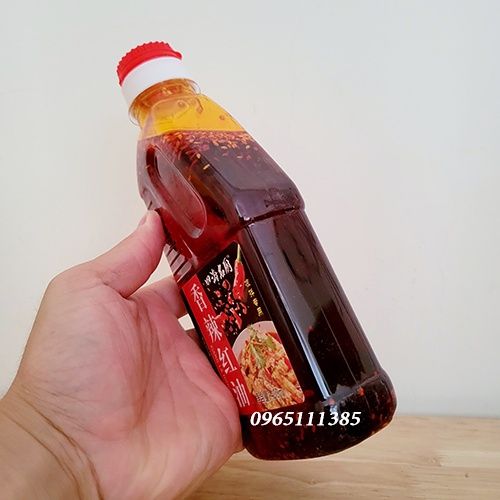 Dầu Ớt Vừng Cay Thơm Tứ Xuyên 400ml (Loại Ngon)