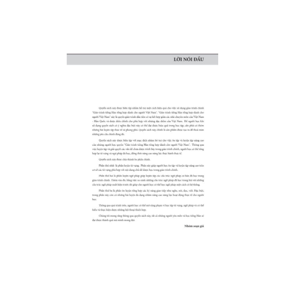 Sách - Sách Bài Tập Tiếng Hàn Tổng Hợp Dành Cho Người Việt Nam Sơ Cấp 1 - Có Đáp Án Chi Tiết