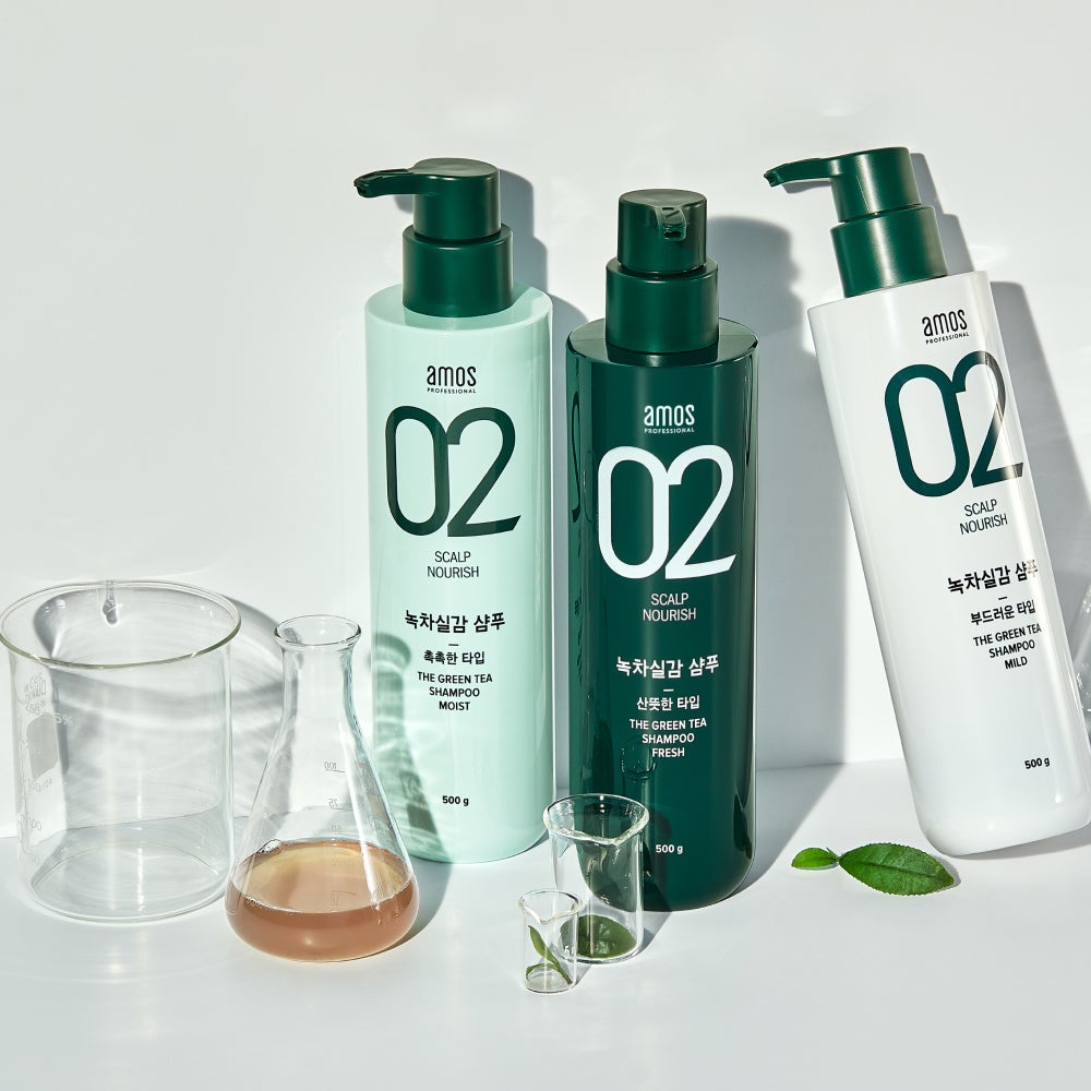 Dầu gội AMOS PROFESSIONAL The Greentea Shampoo Fresh cho da dầu 80ml Daily Beauty Official