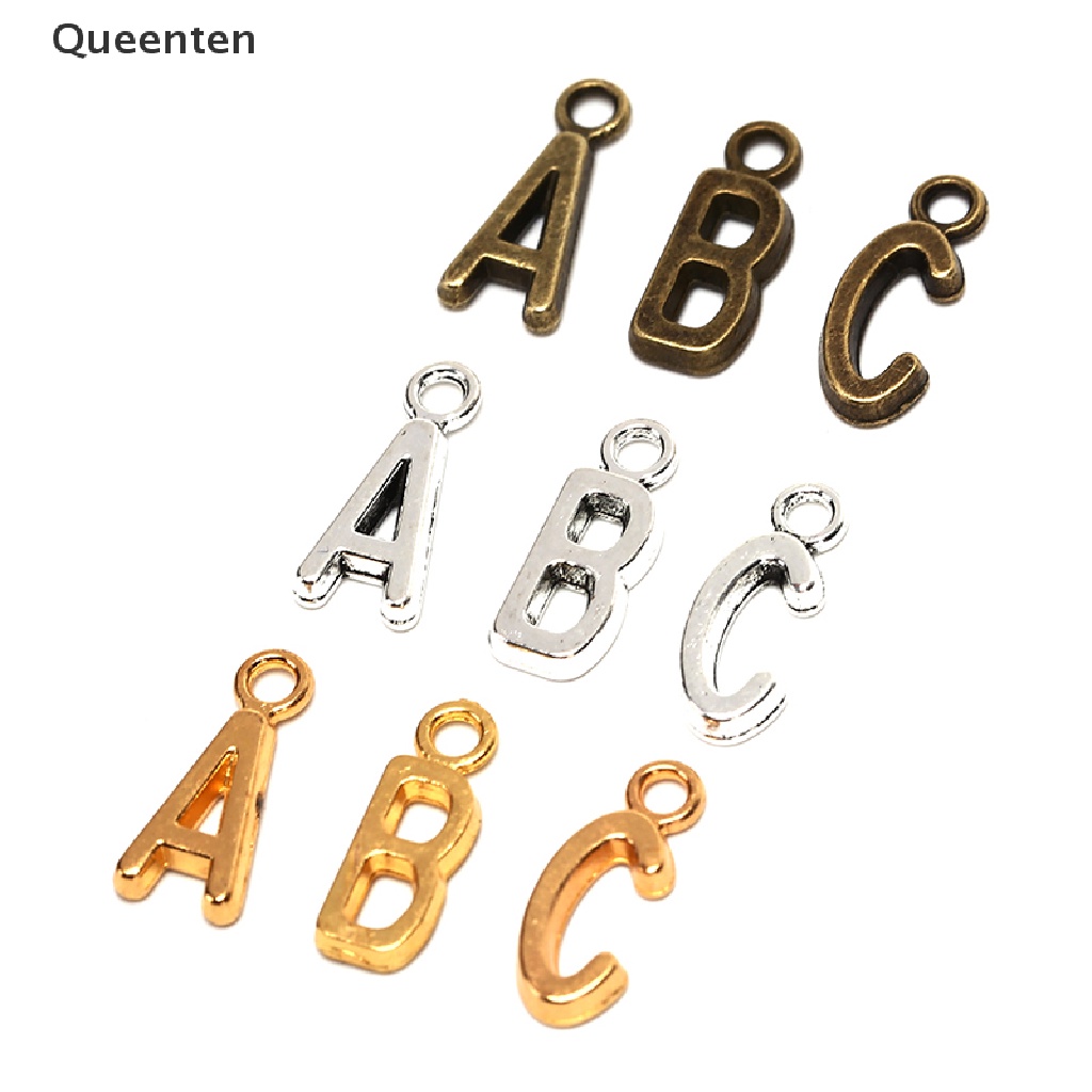 Bộ 26 Chữ Cái Xi Mạ Vàng / Bạc Charms