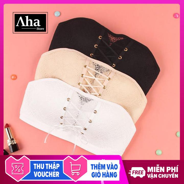 Áo Ngực Quả Ngang Dây Rút AKD04 Nâng Ngực Chống Tụt - Áo Ngực Không Dây Cúp Ngang [Aha Store]