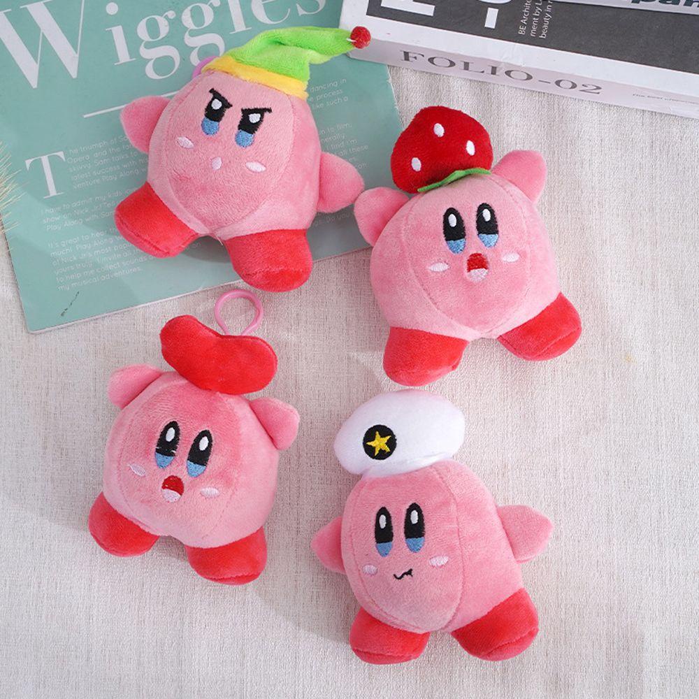 Móc Chìa Khóa Hình Ngôi Sao Kirby Chất Liệu Cotton PP Độc Đáo Dễ Thương Giá Đỡ