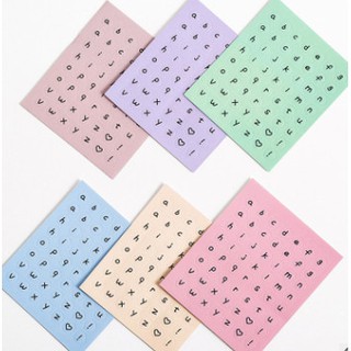 Sticker chữ cái trang trí sổ vở