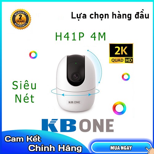 Camera IP không dây hồng ngoại 4.0 Megapixel KBVISION KBONE KN-H41P -Hàng chính hãng