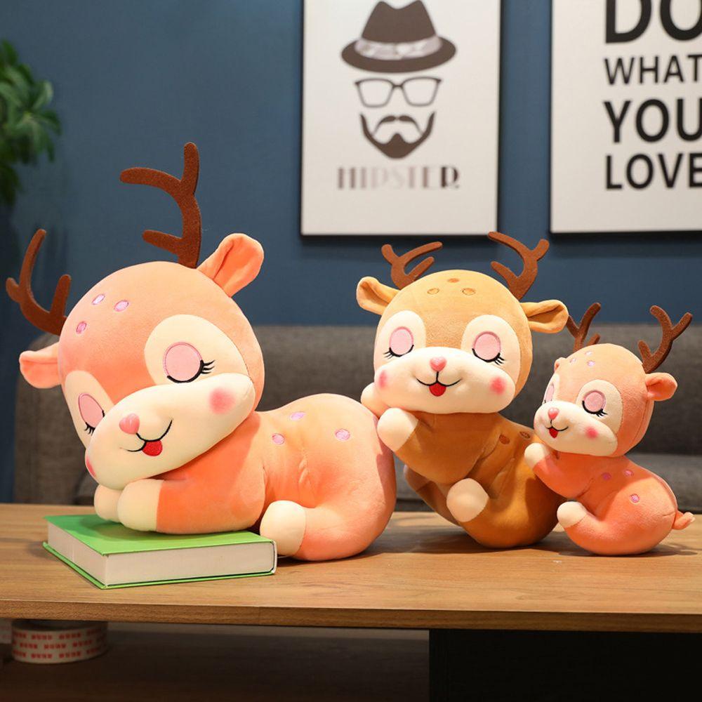 Đồ chơi nhồi bông Hình Hươu Cao Cổ Đáng Yêu Trang Trí Nhà Cửa