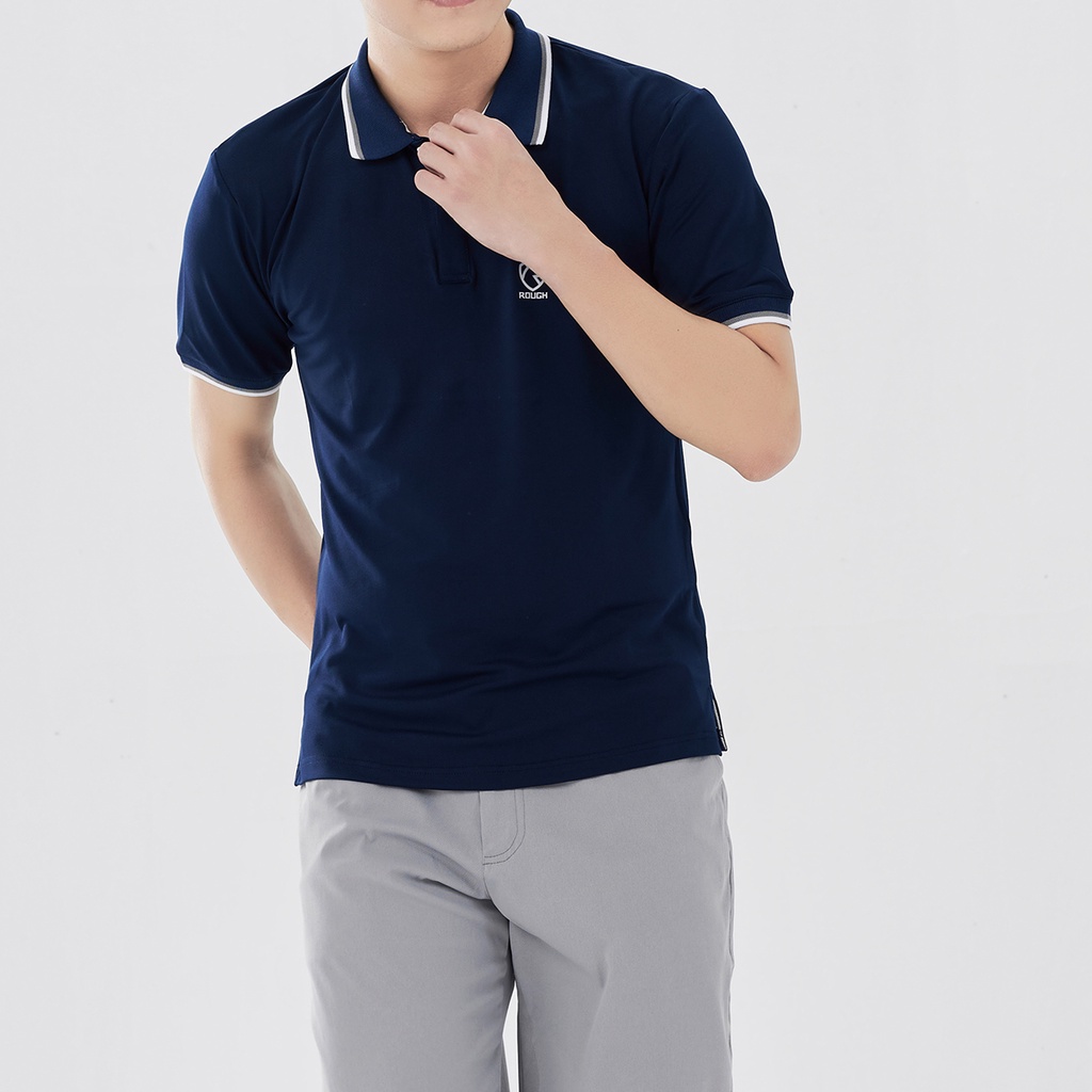 Áo Thun Polo Cổ Bẻ Nam Cotton Pique Chống Nhăn, Form Basic 5 Màu Trẻ Trung ROUGH