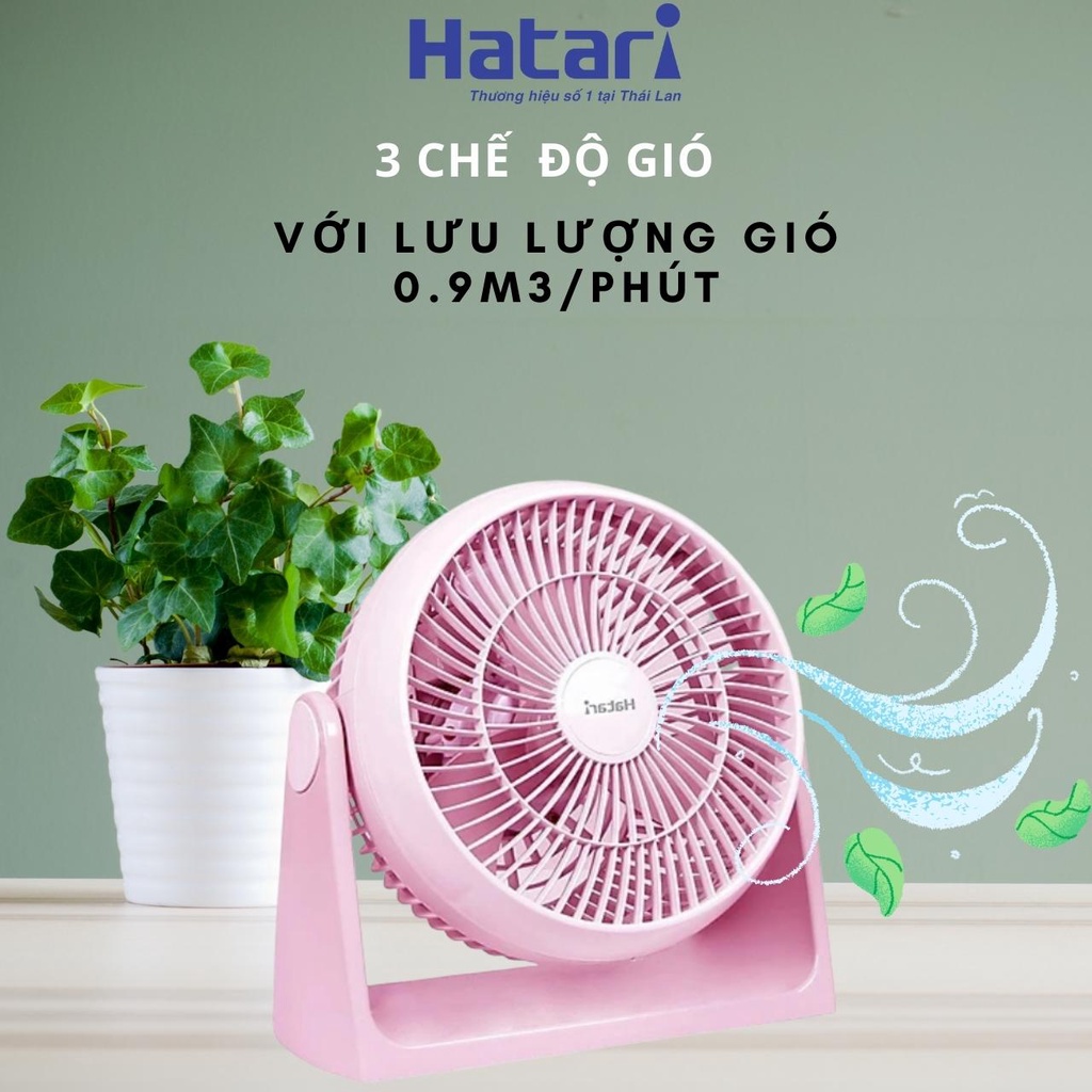 Quạt Bàn Tròn Hatari HT-PS20M1 nhiều màu - Hàng Chính Hãng