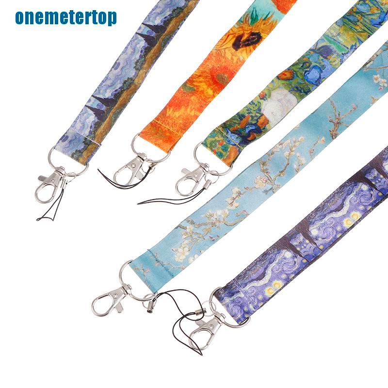 1 Dây Đeo Thẻ ID / Điện Thoại Họa Tiết Tranh Van Gogh
