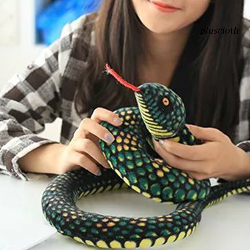 Đồ chơi thú bông hình rắn trang trí nhà cửa độc đáo