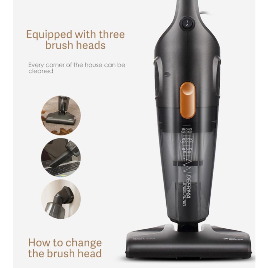 Máy Hút Bụi DEERMA DX115C, Máy Hút Bụi Gia Đình Công Suất 600W (Tặng Kèm 1 Lõi Lọc Bụi HEPA  Khi Chọn Bảo Hành 2 Năm) | BigBuy360 - bigbuy360.vn