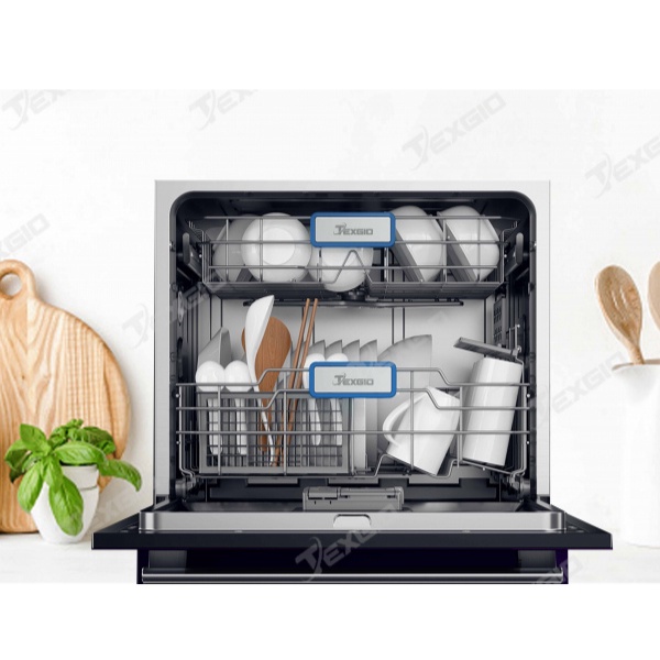 [Giảm 380K] Máy Rửa Chén Bát 8 Bộ Texgio TG-WFD78GB, Bộ Sấy Khi Nóng, Hé Cửa, Kết Nối Wifi - Hàng Chính Hãng, BH 5 Năm