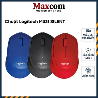 Chuột máy tính không dây ⚡ 𝒌𝒉𝒐̂𝒏𝒈 𝒕𝒊𝒆̂́𝒏𝒈 𝒐̂̀𝒏 ⚡ Logitech M331 Silent bảo hành 12 tháng