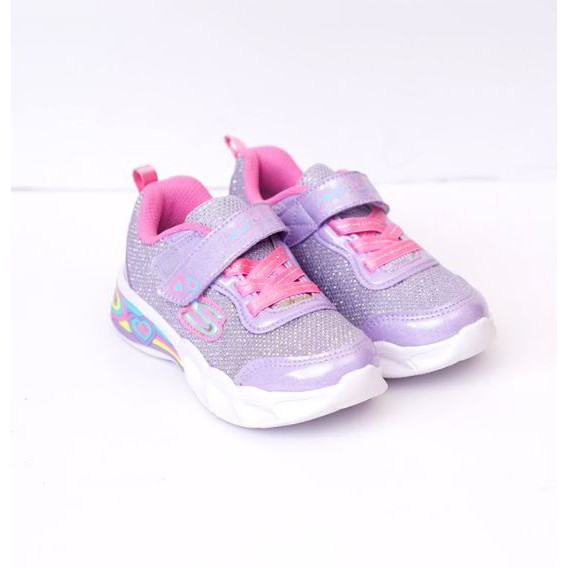 GIÀY SKECHER TRẺ EM QUAI DÁN TÍM XUẤT ÂU, GLK46