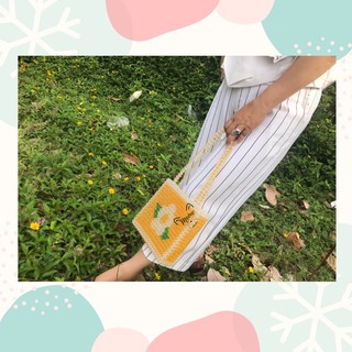 Túi xách hạt cườm kiểu bông hoa